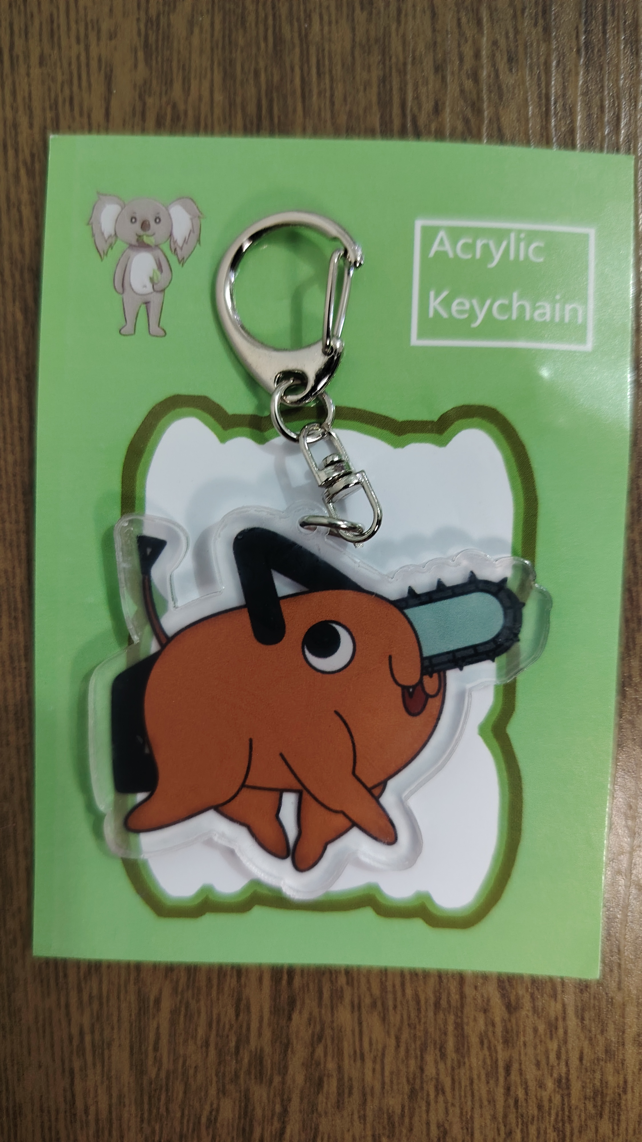 Llavero Acrílico Pochita Caminando